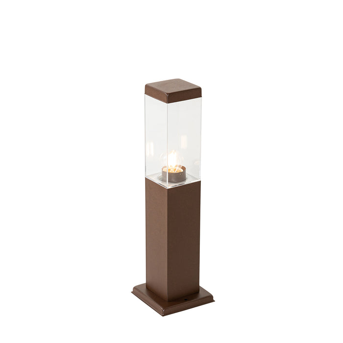 QAZQA Smart buitenlamp paal roestbruin 45cm incl. Wifi P45 - Malios