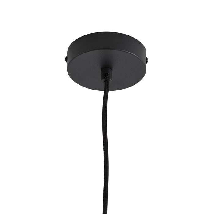 QAZQA Design hanglamp zwart met helder glas 35cm - Mallon