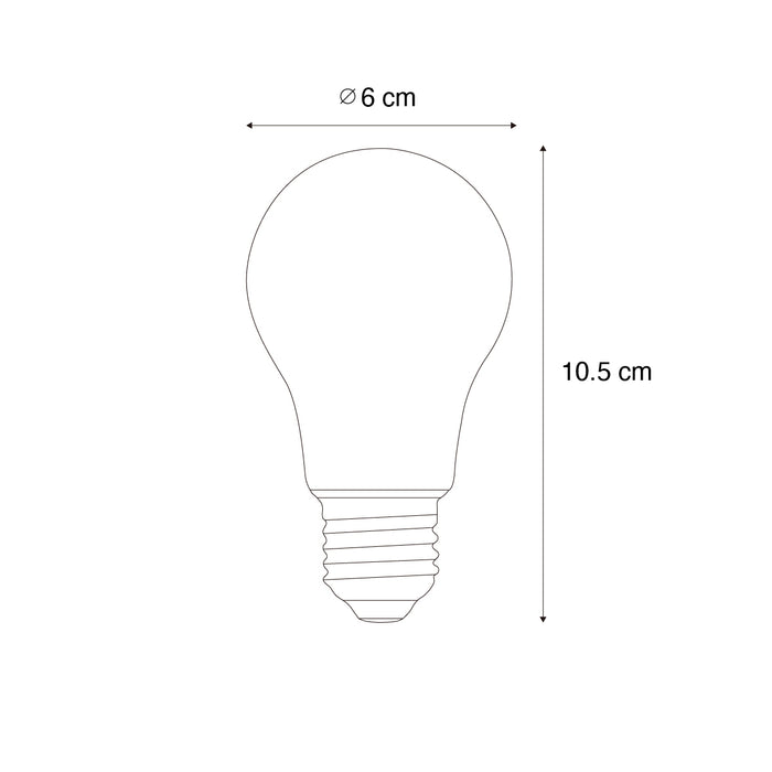 LUEDD E27 dimbare LED lamp A60 6W 700 lm 2200K