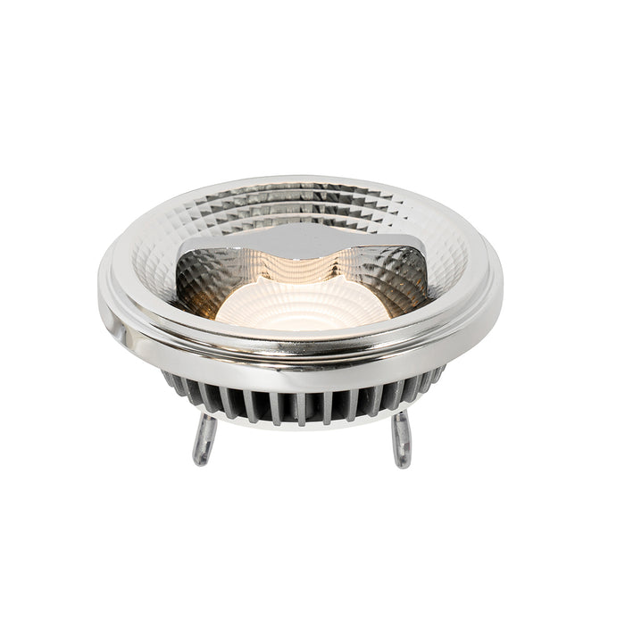 LUEDD Set van 6 G53 dimbare LED lampen 111mm 12W 600 lm 2700K