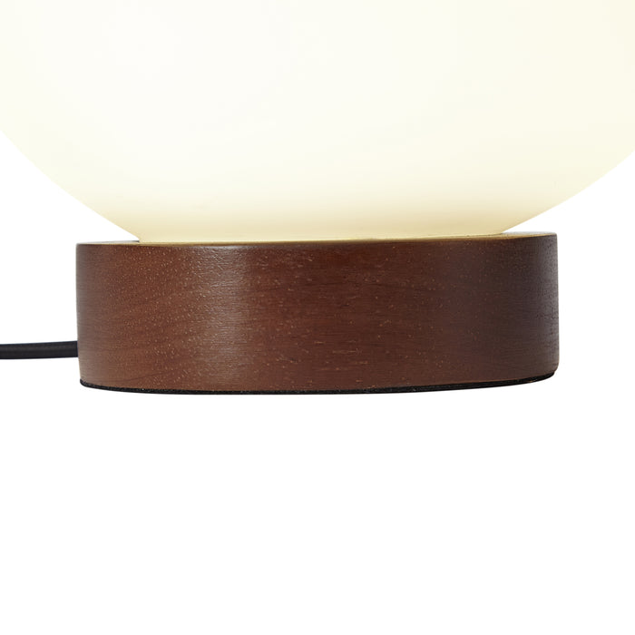 QAZQA Japandi tafellamp hout met opaal glas - Sally