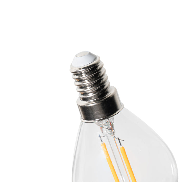 LUEDD Set van 5 E14 dimbare LED lampen P45 helder glas 3W 250 lm