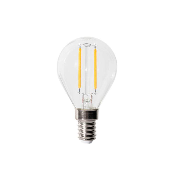 LUEDD Set van 5 E14 dimbare LED lampen P45 helder glas 3W 250 lm