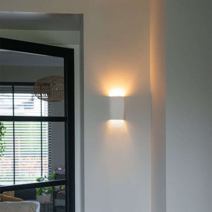 QAZQA Smart wandlamp wit rond incl. Wifi G9 - Colja Novo