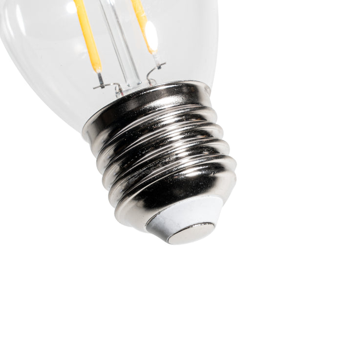 LUEDD E27 dimbare LED lamp P45 helder glas 3W 350 lm 3000K