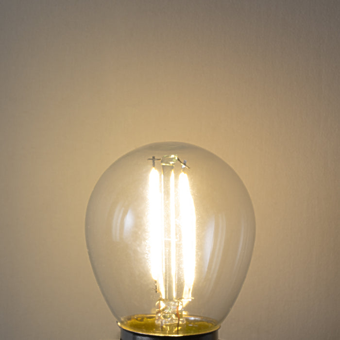 LUEDD E27 dimbare LED lamp P45 helder glas 3W 350 lm 3000K