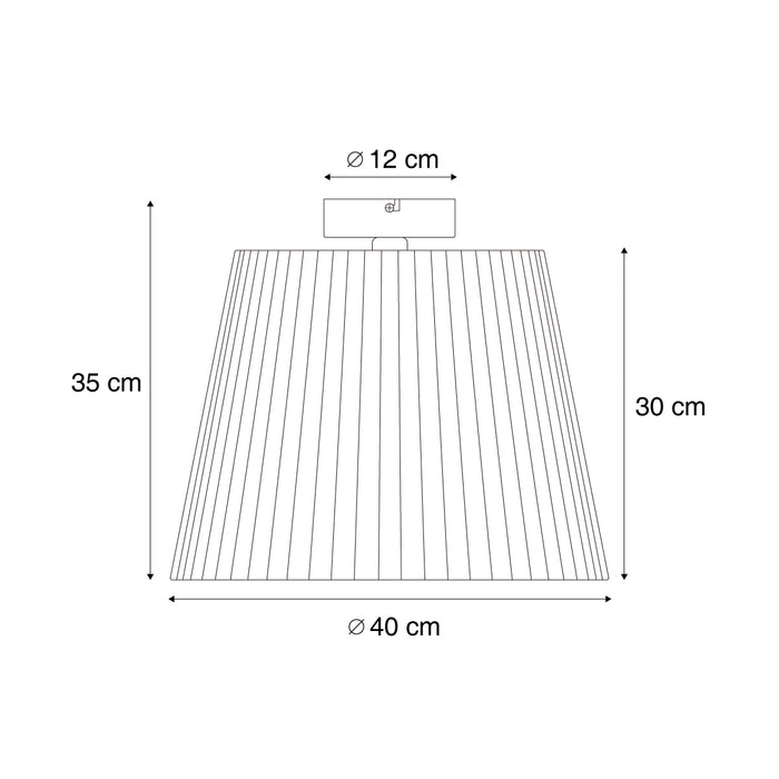 QAZQA Japandi buiten plafondlamp met groen touw IP54 - Jayla