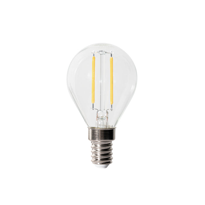 LUEDD E14 dimbare LED lamp P45 helder glas 3W 250 lm 3000K