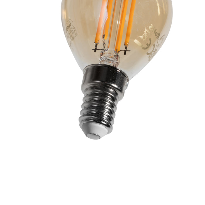 LUEDD E14 LED lamp G45 goud 2W 180 lm 2100K