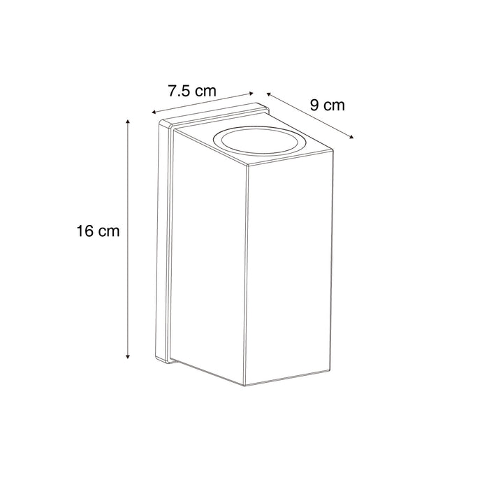 QAZQA Wandlamp zwart magnetisch incl. LED oplaadbaar - Sandy