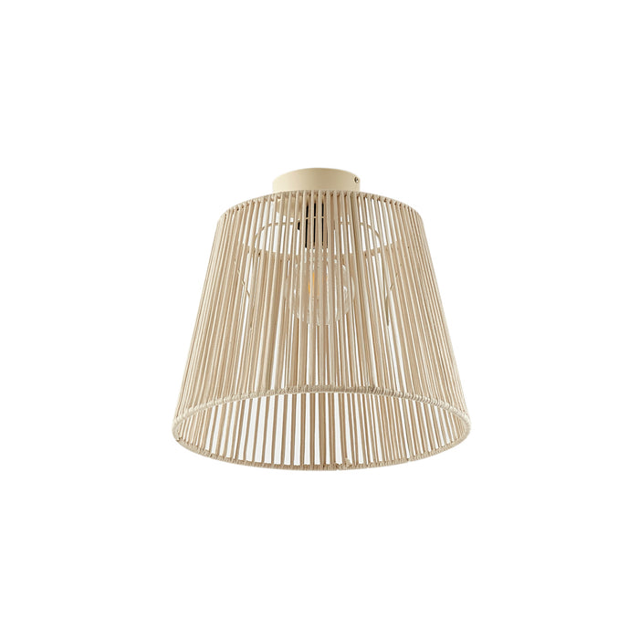 QAZQA Japandi buiten plafondlamp met beige touw IP54 - Jayla