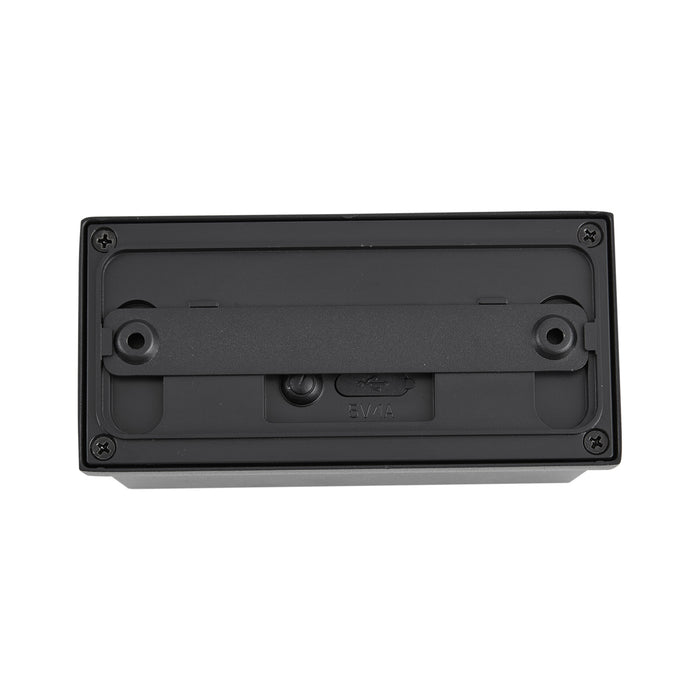 QAZQA Wandlamp zwart magnetisch incl. LED oplaadbaar - Sandy