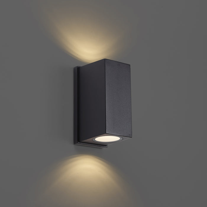 QAZQA Wandlamp zwart magnetisch incl. LED oplaadbaar - Sandy