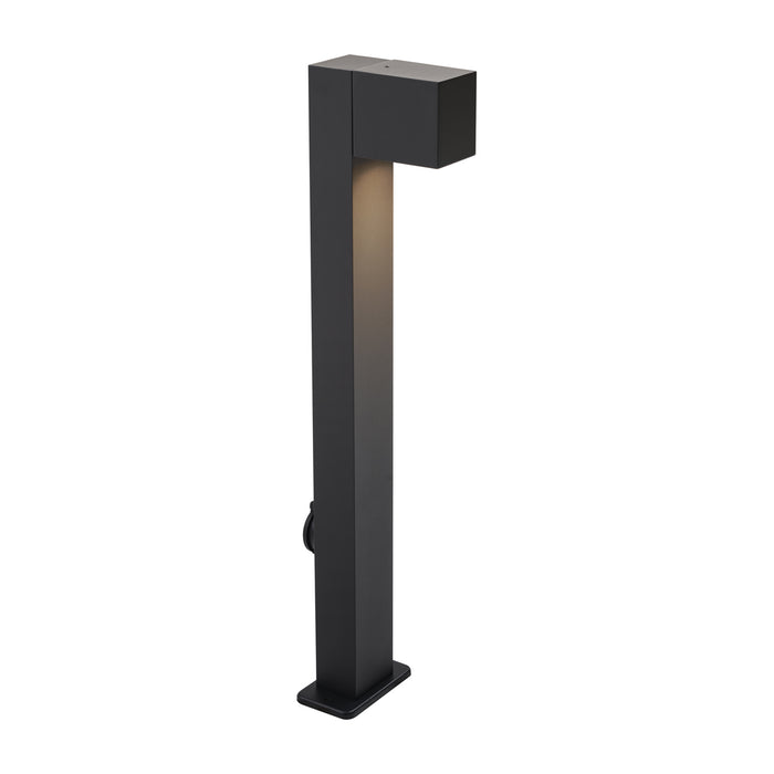 QAZQA Buitenlamp zwart met grondpin en kabelmof 65cm incl.