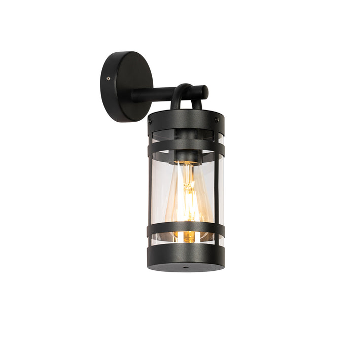 QAZQA Smart buiten wandlamp zwart IP44 incl. Wifi A60 - Ruben