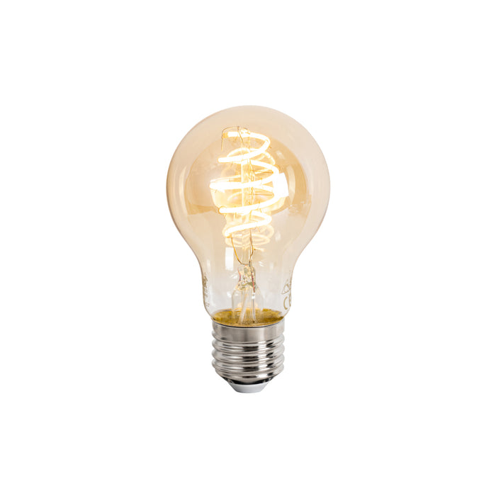 QAZQA Smart buiten wandlamp zwart IP44 incl. Wifi A60 - Ruben