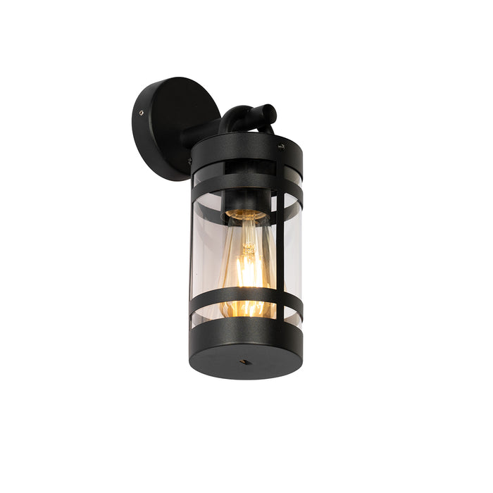 QAZQA Smart buiten wandlamp zwart IP44 incl. Wifi A60 - Ruben