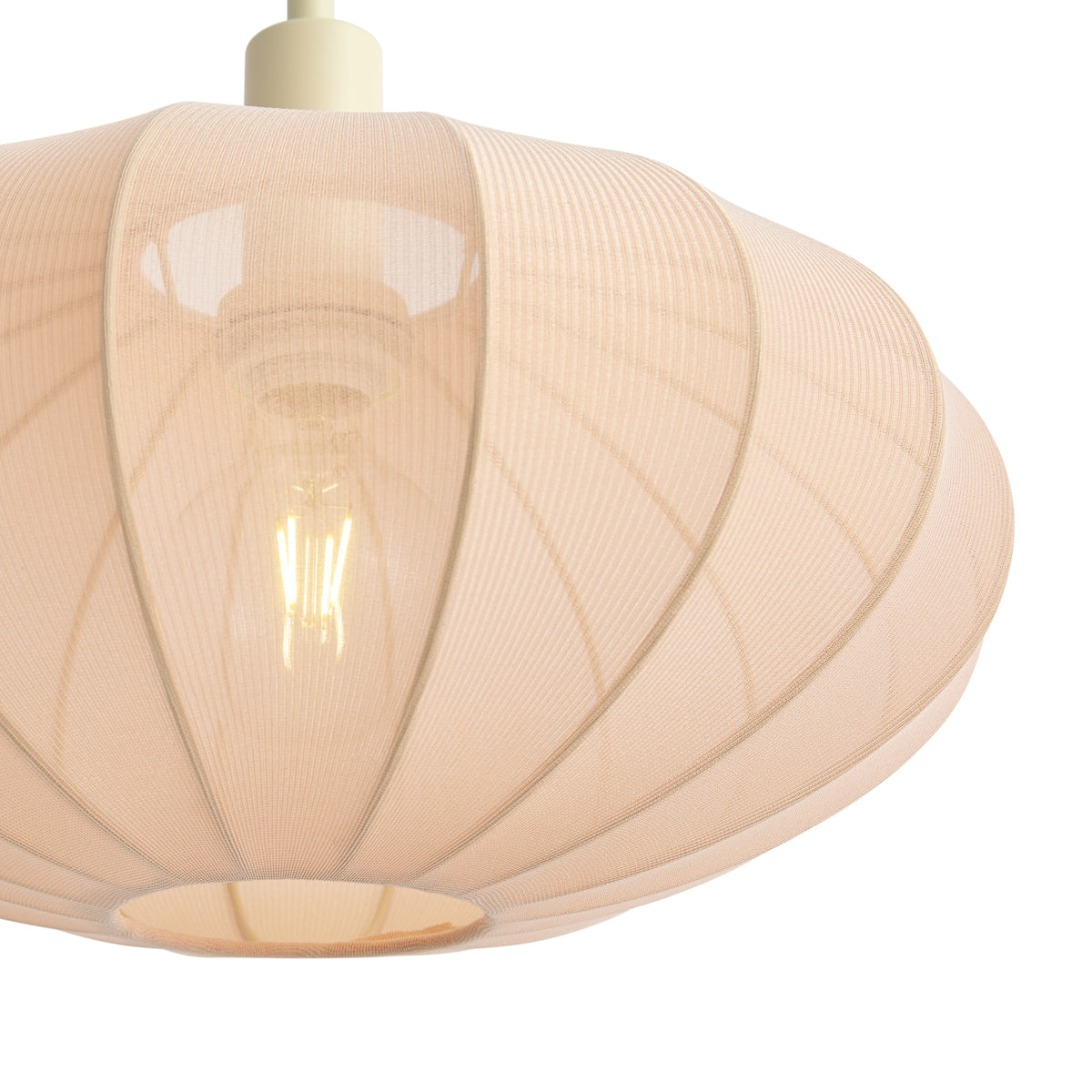 QAZQA Japandi vloerlamp beige met kap - Bida