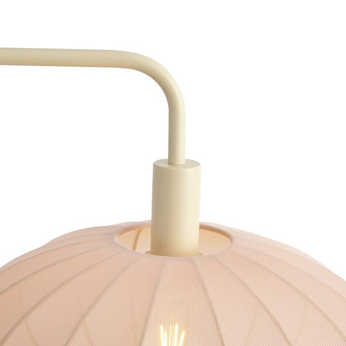 QAZQA Japandi vloerlamp beige met kap - Bida