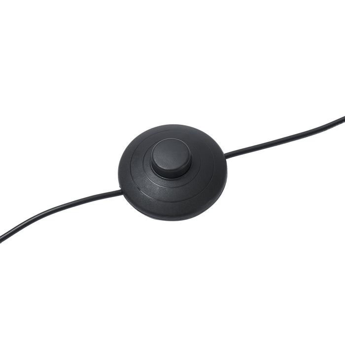 QAZQA Japandi vloerlamp bruin teddy stof 2-lichts - Trompet