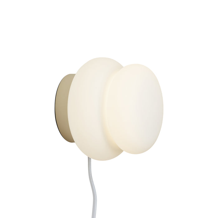 QAZQA Japandi tafellamp beige met opaal glas 15cm - Miele