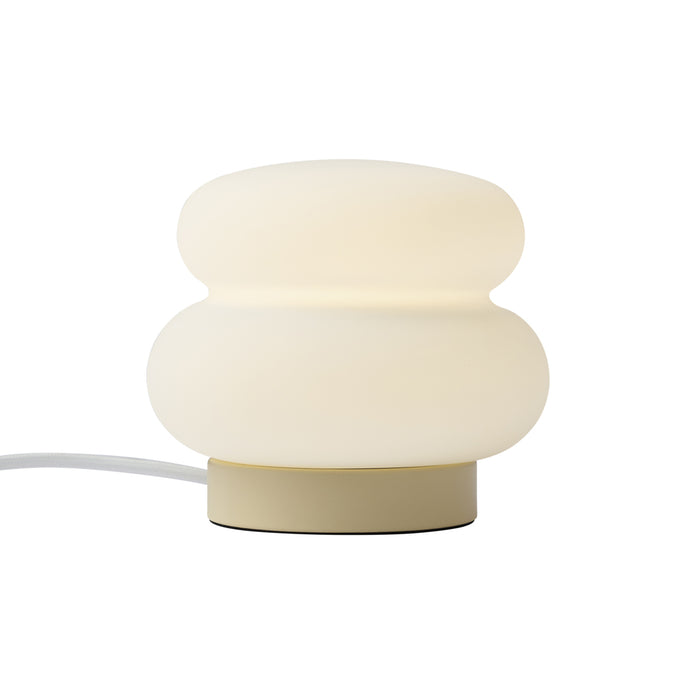 QAZQA Japandi tafellamp beige met opaal glas 15cm - Miele