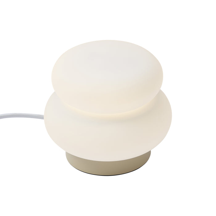 QAZQA Japandi tafellamp beige met opaal glas 15cm - Miele