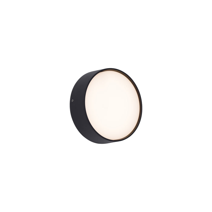 QAZQA Moderne buiten wandlamp zwart incl. LED IP65 - Dop