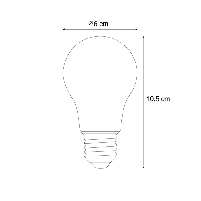 LUEDD E27 dimbare LED lamp A60 helder 4W 470 lm 2700K