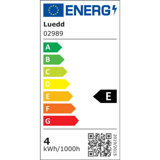 LUEDD E27 dimbare LED lamp A60 helder 4W 470 lm 2700K