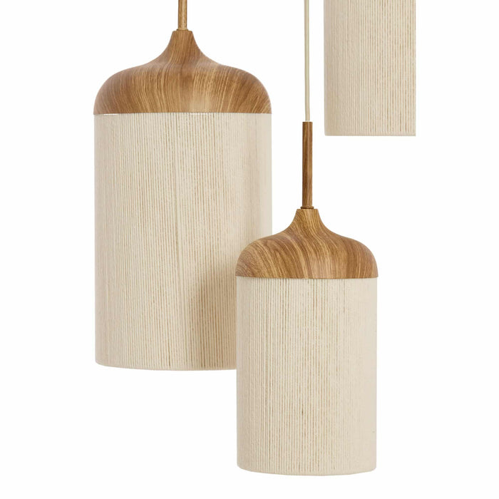 Light & Living Hanglamp Danialo - Bruin - Ø35x32cm