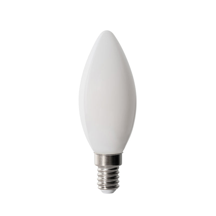 LUEDD E14 dimbare LED lamp B35 opaal 4W 400 lm 2200K