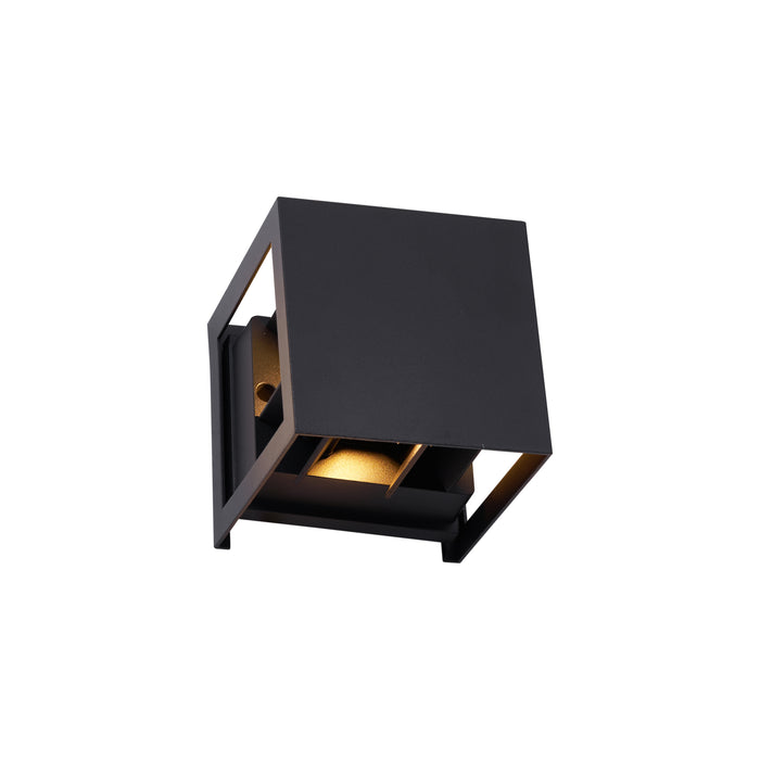 QAZQA Moderne wandlamp zwart incl. LED IP44 - Edwin Quadro