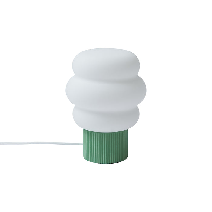 QAZQA Japandi tafellamp groen met opaal glas 18cm - Miele