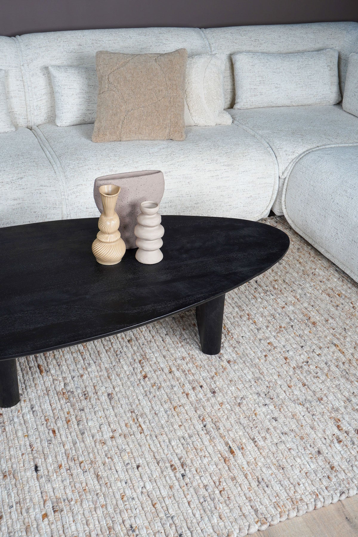 Veer Carpets - Vloerkleed Nicole Donker Beige 426 - 200 x 280 cm