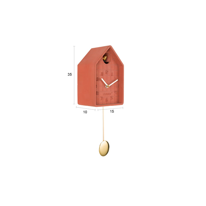 Zuiver Lori Koekkoeksklok| Wandklok Modern Oranje