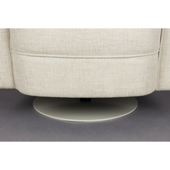 Dutchbone Flower Fauteuil| Draaistoel Beige