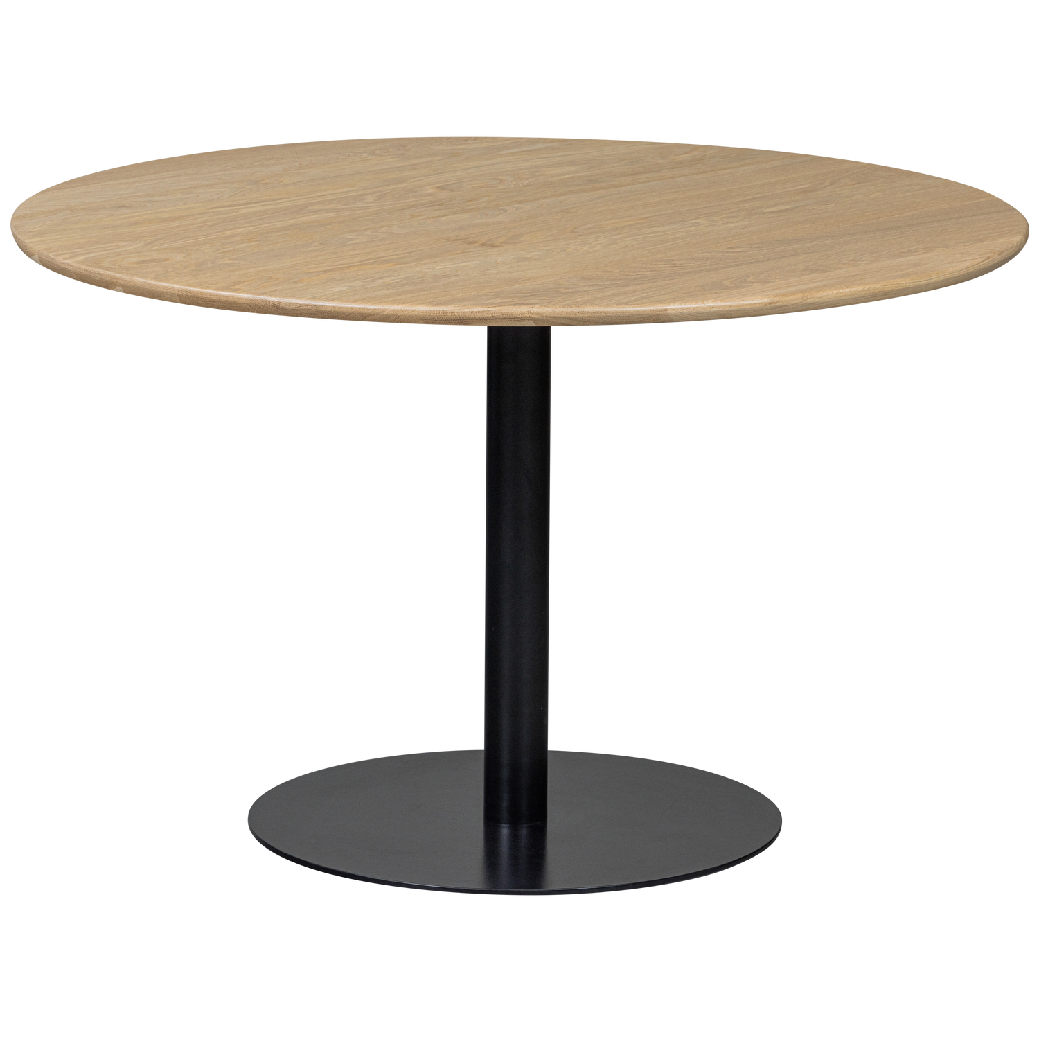 WOOOD Tablo Eettafel Rond Vingerlas - Eiken - Transparant - Ø120