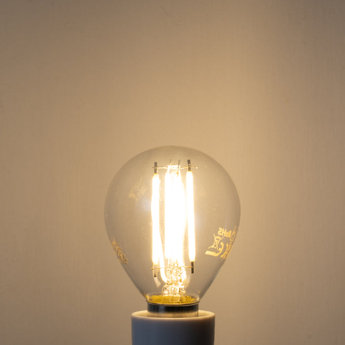LUEDD Set van 5 E14 dimbare LED lampen filament G45 helder 4W 470 lm
