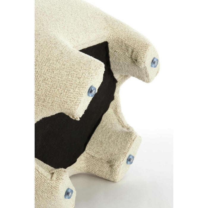 Light & Living Poef Zenica - Wit - 53x41x38cm