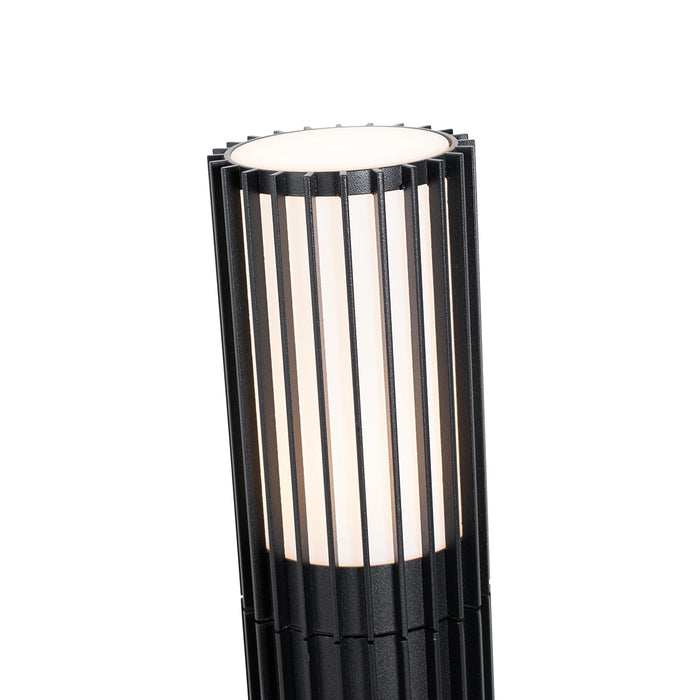 QAZQA Smart buiten paaltje zwart 50 cm IP44 RGBW incl. Wifi GU10 50mm