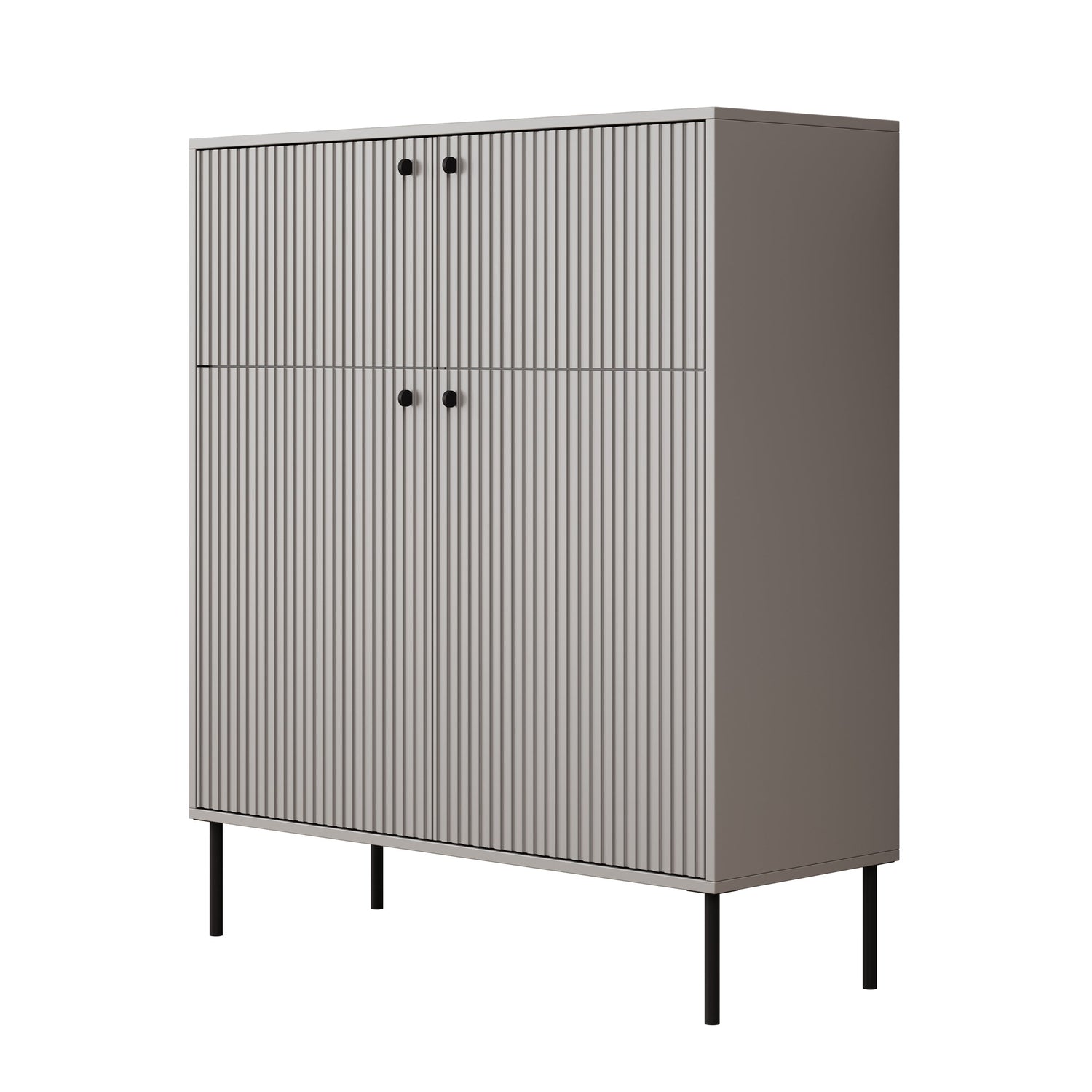 Meubella - Dressoir Ilux 2 - Grijs - 105 cm