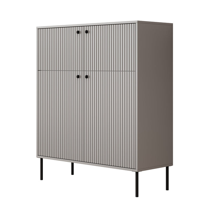 Meubella - Dressoir Ilux 2 - Grijs - 105 cm