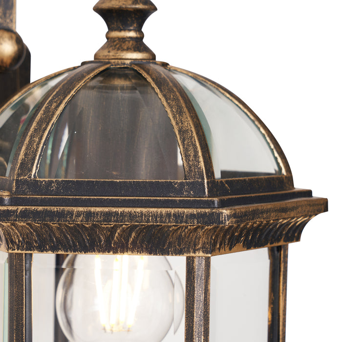 QAZQA Klassieke buiten wandlamp antiek goud IP44 - Glasgow