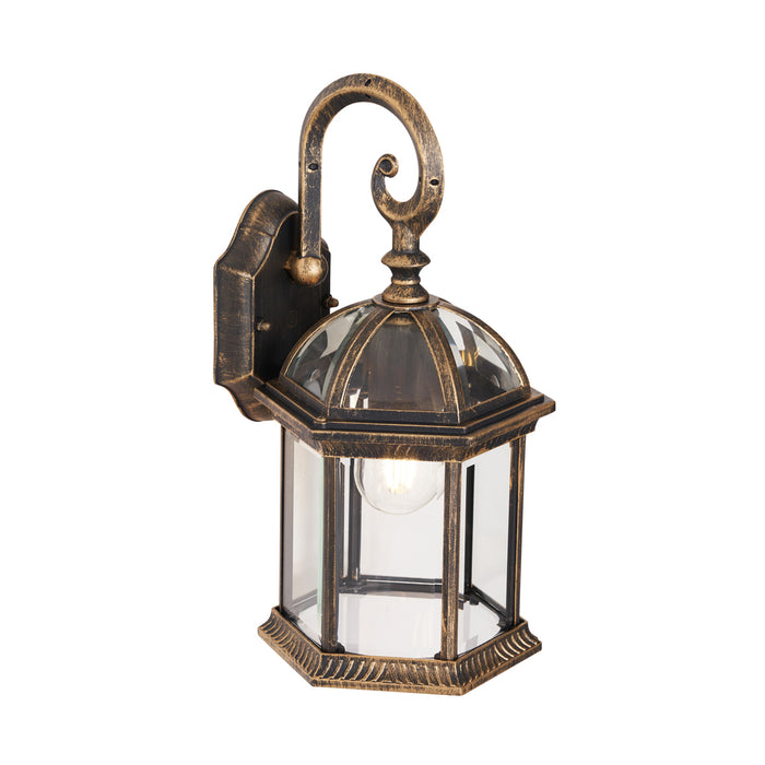 QAZQA Klassieke buiten wandlamp antiek goud IP44 - Glasgow
