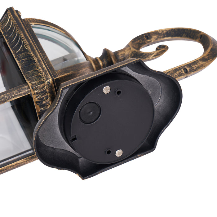 QAZQA Klassieke buiten wandlamp antiek goud IP44 - Glasgow