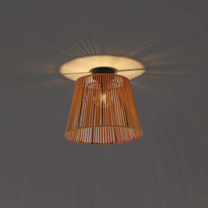 QAZQA Japandi buiten plafondlamp met oranje touw IP54 - Jayla