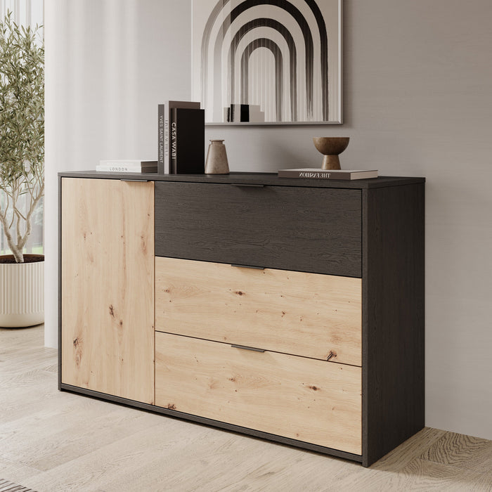 Meubella - Ladekast Augustus - Eiken - 125 cm