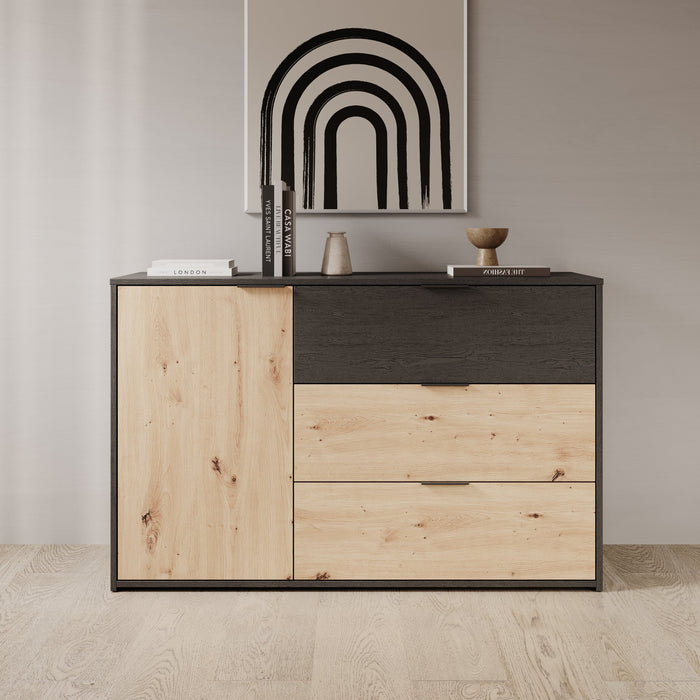 Meubella - Ladekast Augustus - Eiken - 125 cm