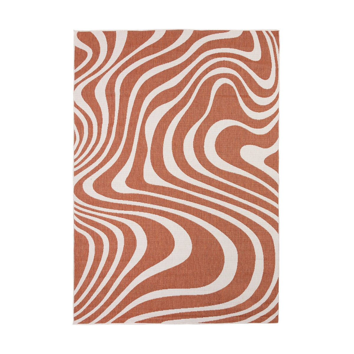 Interieur05 Buitenkleed Swirl Roest 240x340cm